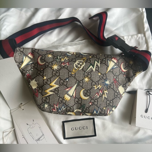 NWT Gucci GG Space Print Belt Bag - Picture 3 of 7